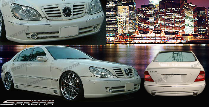 Custom Mercedes S Class  Sedan Body Kit (2000 - 2002) - $1690.00 (Manufacturer Sarona, Part #MB-067-KT)